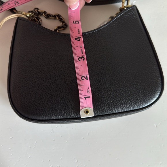 NWT ✨ Hobo Rosa Crossbody Pebbled Black Leather Gold Chain Strap - Picture 14 of 14